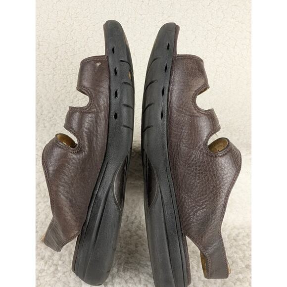 Clarks Unstructured Mocha Brown Casual Slide Shoes Sandals Women's 7.5 W - Picture 8 of 10